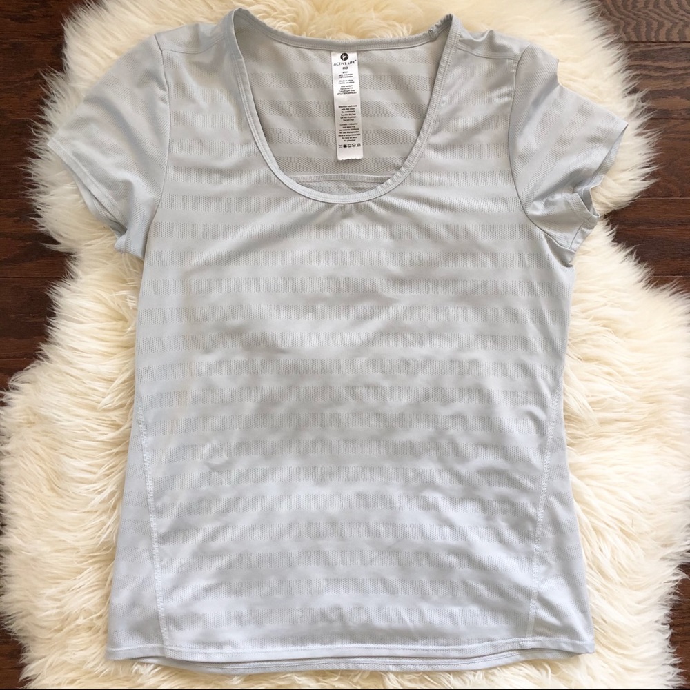 Active Life Short Sleeve Performance Top Size M